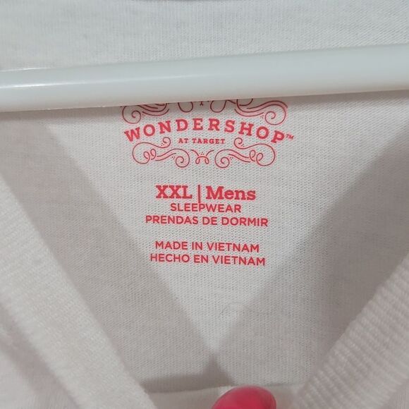 Men's Christmas Shirt Very Merry Graphic Print Holiday Tee Sleep Lounge Festive - Picture 4 of 5